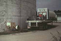 liquid CO2 supplied from tanker